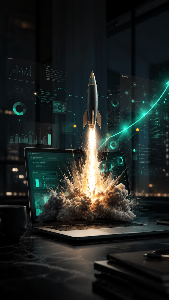 Forge Digital Marketing Group growth partner strategy rocket launch visual